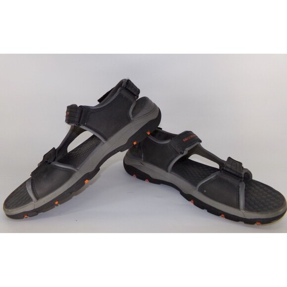 Skechers Tresmen Garo Sandals Mens 14 Relaxed Fit Black Adjustable Open Toe main image 7
